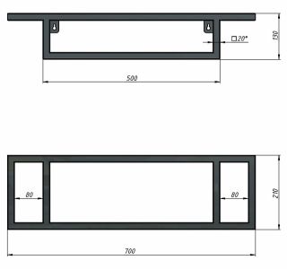 Напольная тумба под раковину Onika Канны 105003 50см белый